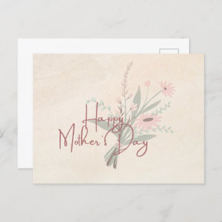 Cartão Postal Placa de dia de as mães