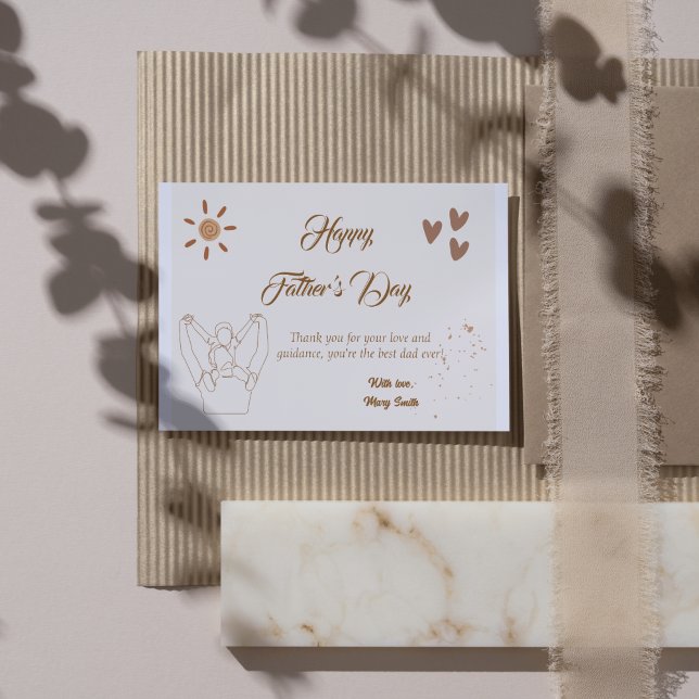 Cartão Postal Placa de Dia de os pais Sensível - Greetin Persona (Criador carregado)