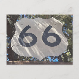 Cartão Postal Placa de Escudo da Rota 66