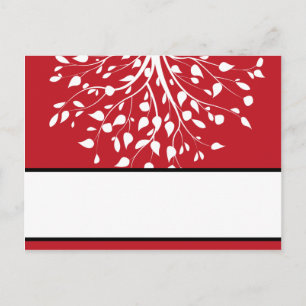 Cartão Postal Placa de espaço gravável Cinza de inverno/Árvore v