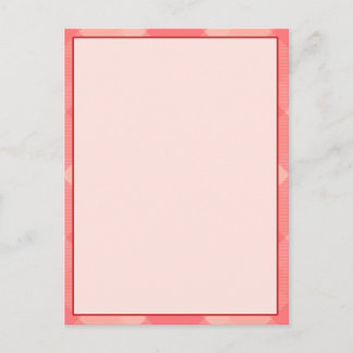 Cartão Postal Placa de faixa de tipografia do Vazio rosa