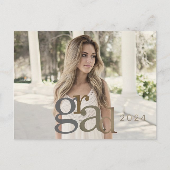 Cartão Postal Placa de lançamento Neutral II de foto de Formando (Frente)