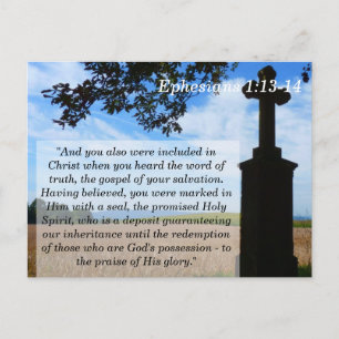 Cartão Postal Placa de Memória de Escritura Cruzada 1 13 14