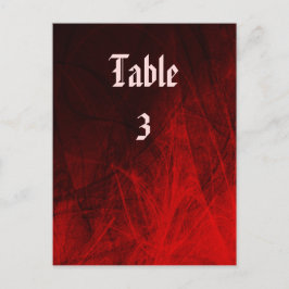 Cartão Postal Placa de Mesa Rosa gótica