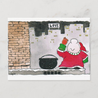 Cartão Postal Placa de papais noeis ziggy 2020