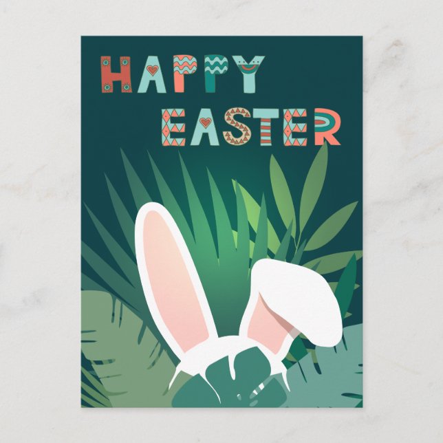 Cartão Postal Placa de Páscoa adaptável (Frente)