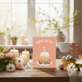 Cartão Postal Placa de Páscoa personalizável