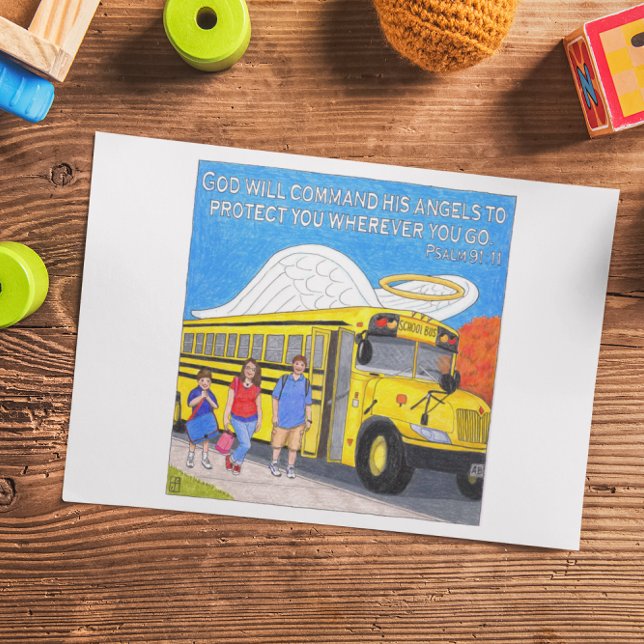 Cartão Postal Placa de Posto Bus Angel Inspiration (Criador carregado)