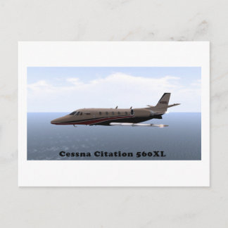 Cartão Postal Placa de Posto Cessna Citation 560XL
