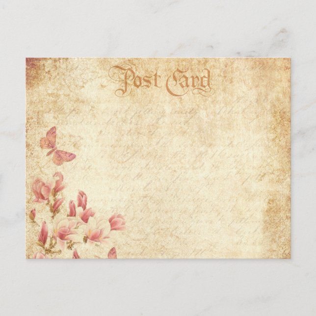 Cartão Postal Placa de Posto da Flor da Árvore Tulip (Frente)