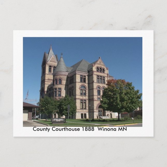 Cartão Postal Placa de Posto de arquitetura (Frente)