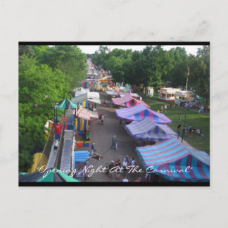 Cartão Postal Placa de Posto de Carnaval