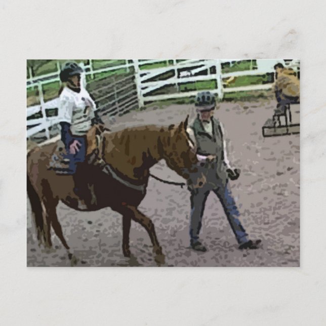 Cartão Postal Placa de Posto de Lições (Frente)