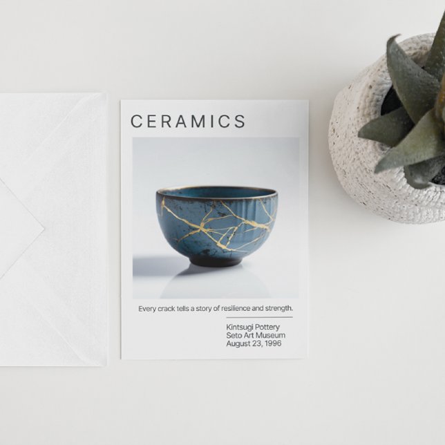 Cartão Postal Placa de Posto de Potência Kintsugi (Criador carregado)