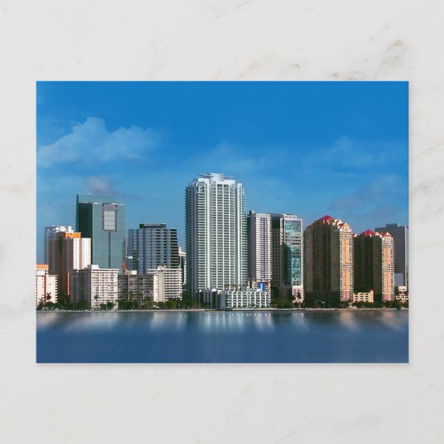 Cartão Postal Placa de Posto de tijolo (Frente)