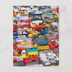 Cartão Postal Placa de Posto de Veículos Brinquedos