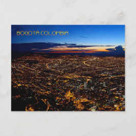 Cartão Postal Placa de Posto do Bogotá Colombia