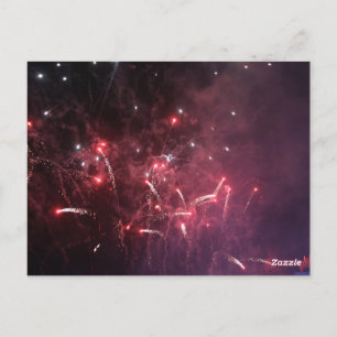 Cartão Postal Placa de Posto do Fireworks