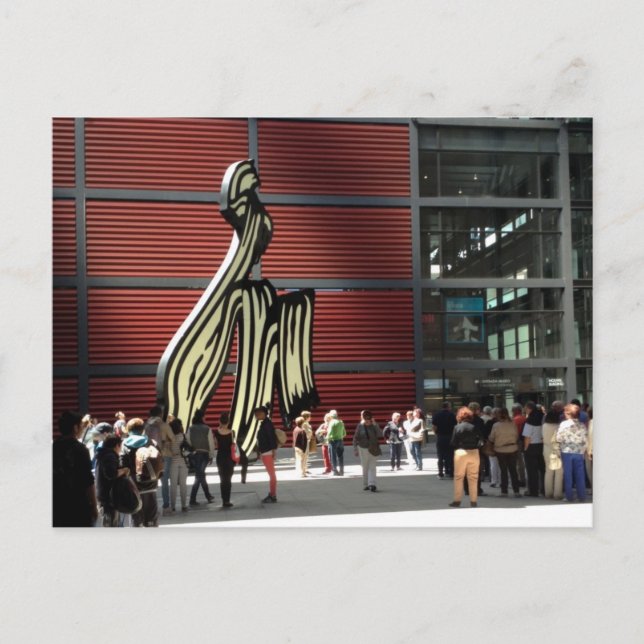 Cartão Postal placa de Posto do pc Artisanware Viagem (Frente)