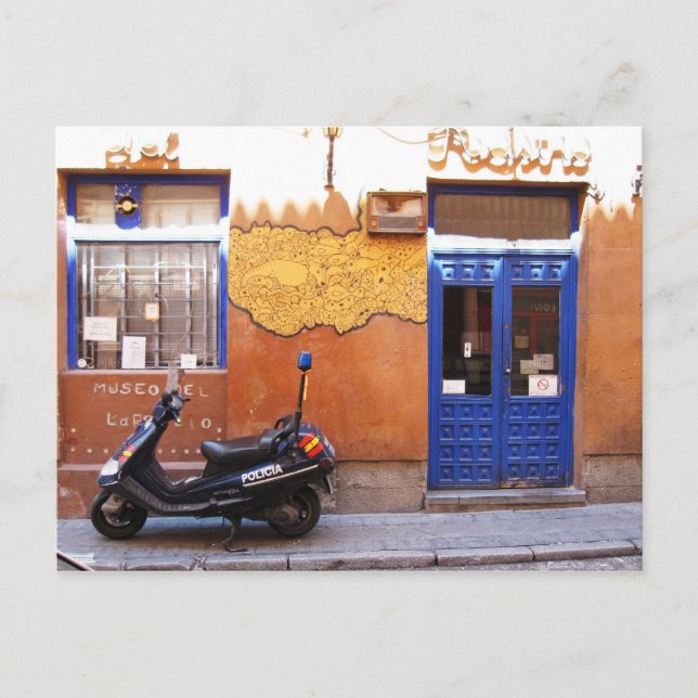 Cartão Postal placa de Posto do pc Artisanware Viagem (Frente)