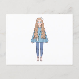 Cartão Postal Placa de Posto Doll