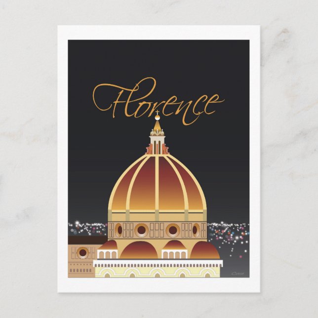 Cartão Postal Placa de Posto Duomo (Frente)