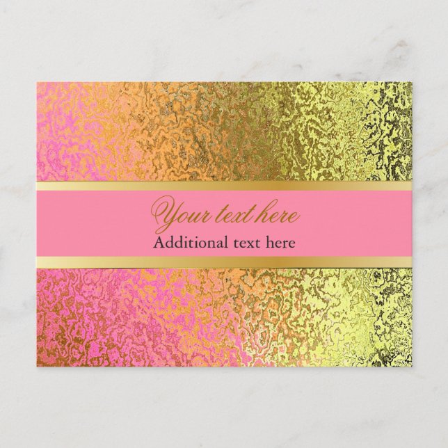 Cartão Postal Placa de Posto Elegante All Purpose (Frente)