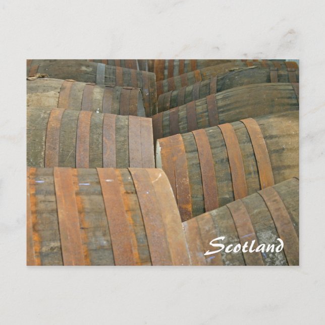 Cartão Postal Placa de Posto Escócia (Frente)