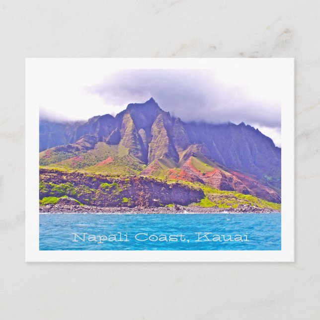 Cartão Postal PLACA DE posto, ESPERA FLUTUADA DA COSTA NAPALI (Frente)