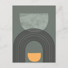 Cartão Postal Placa de Posto estética Boho 003