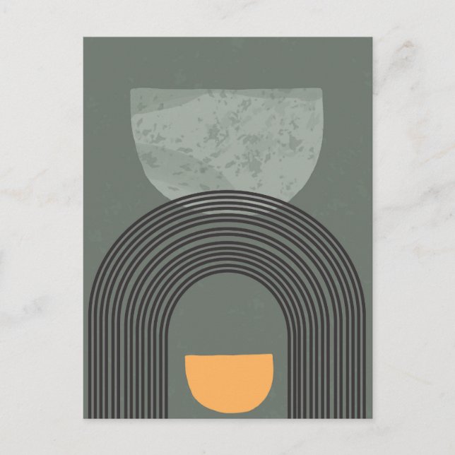 Cartão Postal Placa de Posto estética Boho 003 (Frente)