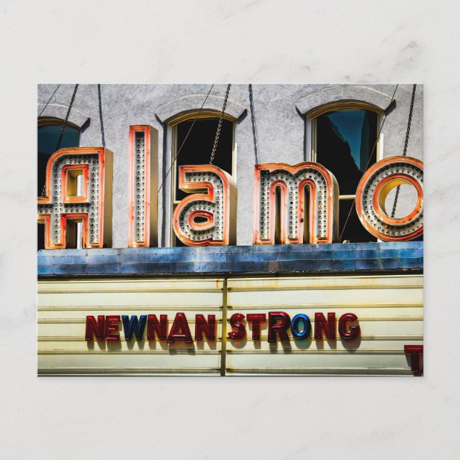Cartão Postal Placa de Posto FORTE NEWNAN (Frente)