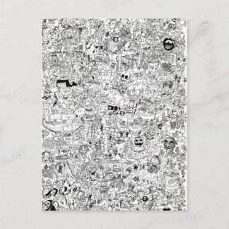 Cartão Postal Placa de Posto Gag-Circus