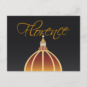 Cartão Postal Placa de posto horizontal Duomo