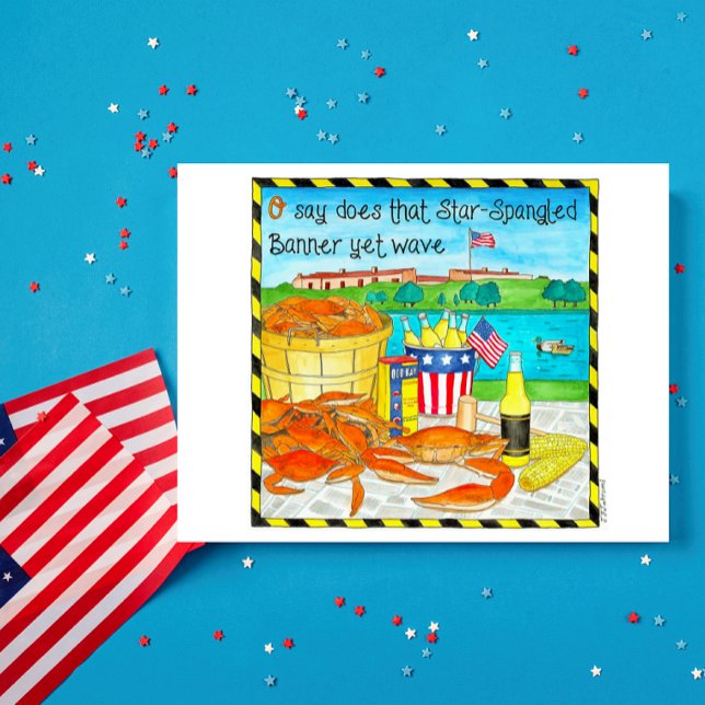 Cartão Postal Placa de Posto Inspiracional Baltimore Summer (Criador carregado)