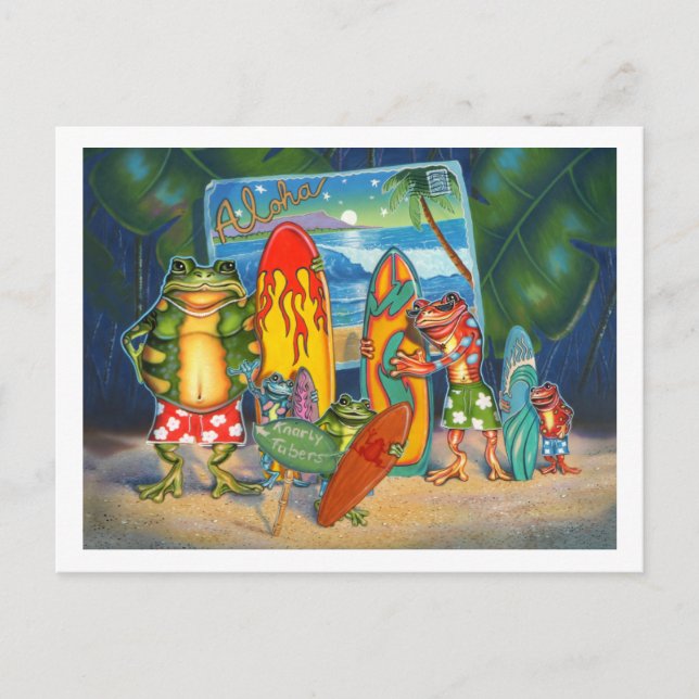 Cartão Postal Placa de Posto Knarly Tubers (Frente)