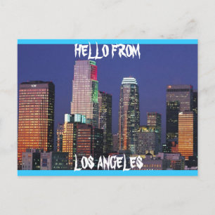 Cartão Postal Placa de posto LOS ANGELES