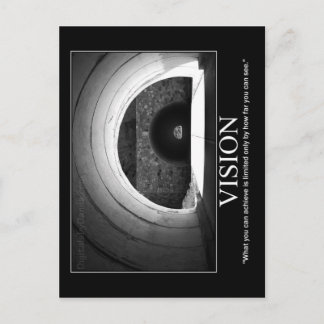 Cartão Postal Placa de Posto Motivacional - VISION