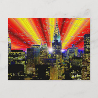 Cartão Postal Placa de Posto Nova Iorque