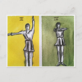 CARTÃO POSTAL PLACA DE POSTO PARA MOVIMENTOS DE DANÇA ACIDENTE I