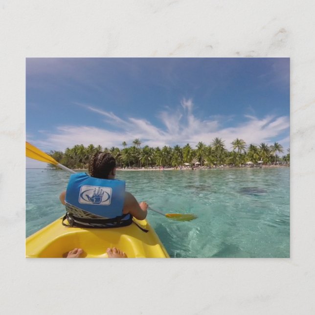 Cartão Postal Placa de posto Polinésia Francesa (Frente)