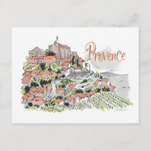 Cartão Postal Placa de posto Provence Gordes