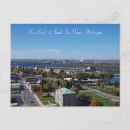 Cartão Postal Placa de Posto Soo Locks
