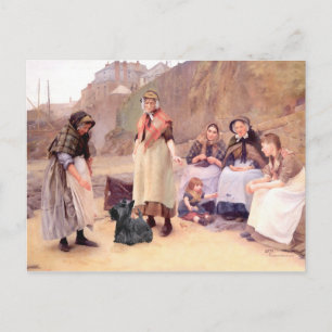 Cartão Postal Placa de Posto Terrier escocesa