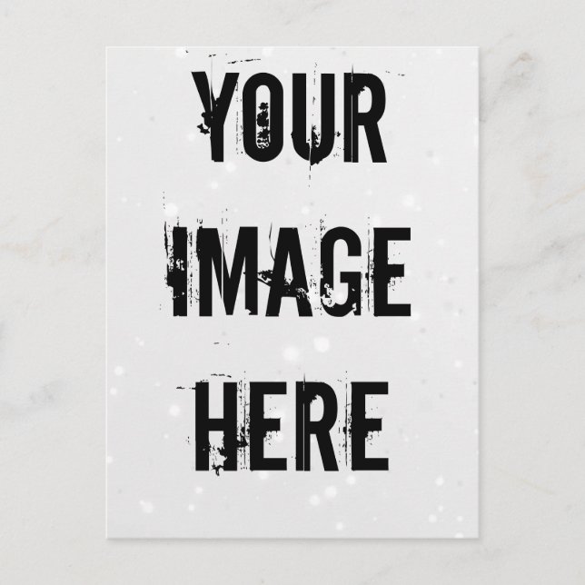 Cartão Postal Placa de Posto totalmente personalizável (Frente)