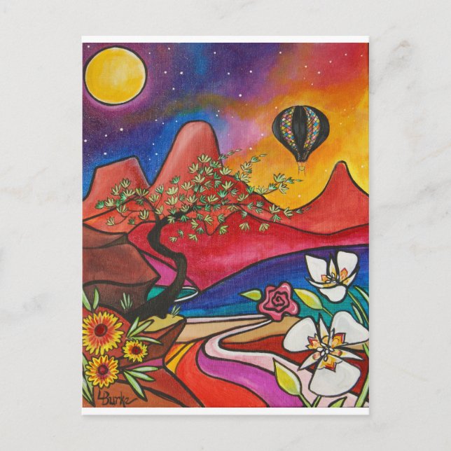 Cartão Postal Placa de Posto Voo sobre Zion pelo Studio Burke© (Frente)