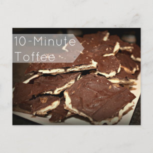 Cartão Postal Placa de recebimento de café de 10 minutos