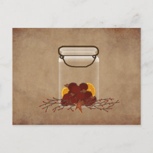 Cartão Postal Placa de recebimento de correções de jar