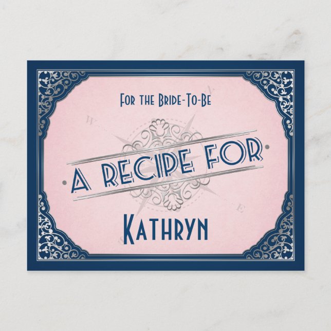 Cartão Postal Placa de recebimento de imagem rosa-pino-pincelada (Frente)