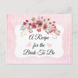 Cartão Postal Placa de recebimento rosa rosa-rosa com pincel de